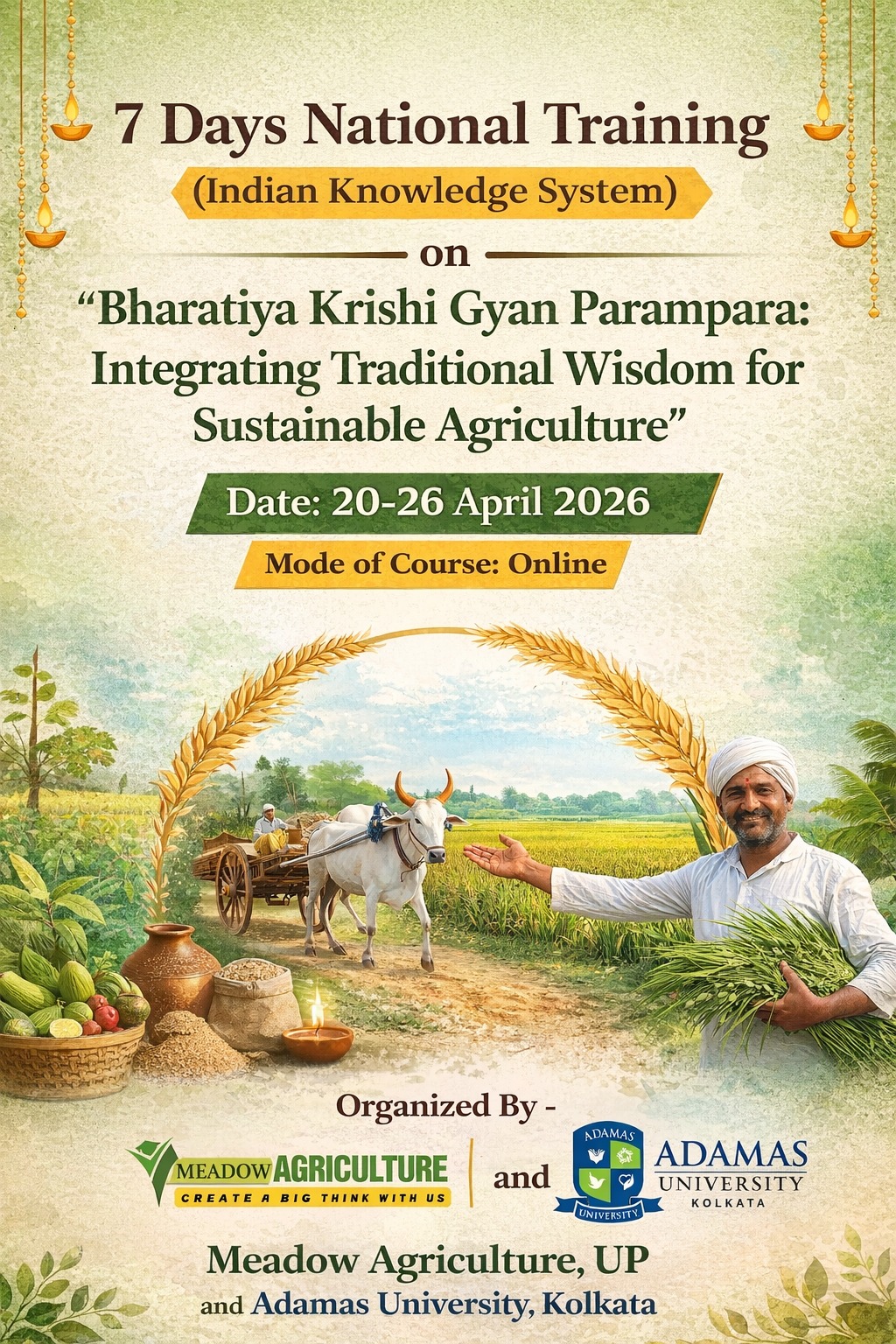 Indian Knowledge System-“Bharatiya Krishi Gyan Parampara:  Integrating Traditional Wisdom for Sustainable Agriculture.”