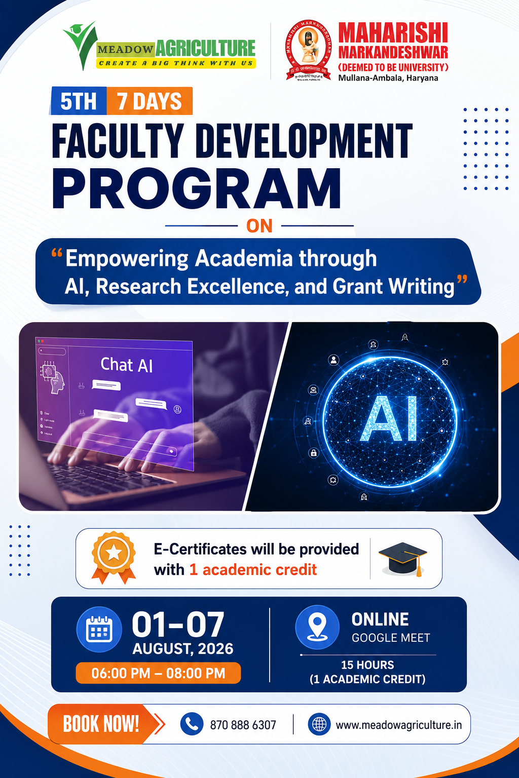 5th      7 days Faculty Development Program